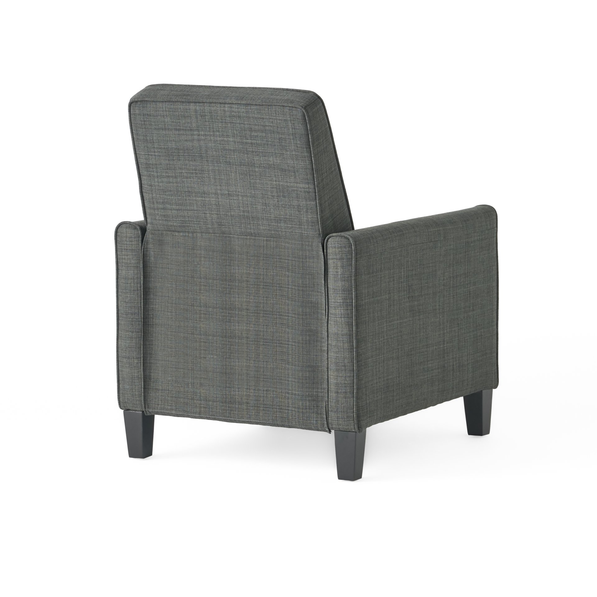 Linen Push Back Chair For Elegant Home - Dark Gray - Image 11