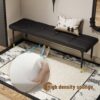 Multifunctional Shoe Bench With Faux Cushion - Black - Image 6