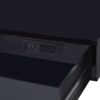 Coleen - High Gloss Writing Desk With USB - Black / Chrome - Image 4