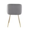 Fran - Contemporary Chair (Set of 2) - Gold / Silver - Image 5
