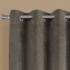 2 Pieces Set, Curtain Panel, Room Darkening, Grommet, Contemporary & Modern - Taupe - Image 3