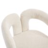 Contemporary Designed Velvet Fabric Upholstered Accent / Dining Chair Teddy Armchair (Set of 2) - Beige - Image 25