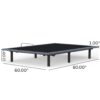 Btx5 - Queen Adjustable Bed Base With Head And Foot Position Adjustment - Black / Gray - Image 7