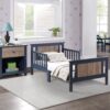 Connelly - Reversible Panel Toddler Bed - Midnight Blue / Vintage Walnut - Image 4