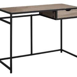 Computer Desk For Home Office, Laptop, Storage Drawer, Contemporary & Modern - Taupe