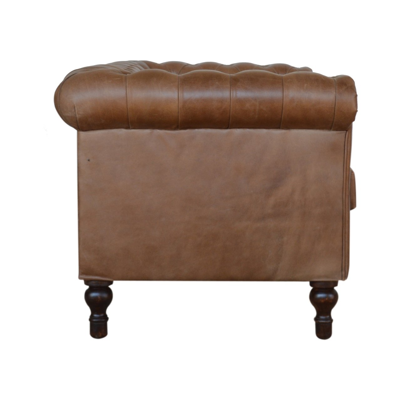 Buffalo - Leather Chesterfield Sofa - Brown - Image 9