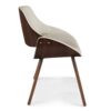 Malden - Bentwood Dining Chair With Wood Back - Cream - Image 3