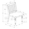 Dining Chair, Upholstered, Side, Transitional (Set of 2) - Gray - Image 12