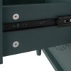 Hollow Carved 3 Drawer Dresser With Metal Handles, Storage Chest For Living Room Or Bedroom - Blackish Green - Image 18
