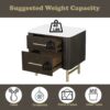 Clayten - Marble Top Nightstand - Espresso - Image 7