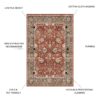 Fenix - Accent Rug - Red / Black - Image 3