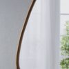 Irrgeular Mirror With Frame, Wall Mirror For Living Room Bathroom Entryway - Brown - Image 8