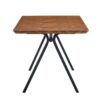 Herringbone Pattern Dining Table A Perfect Match For Modern Minimalist And Industrial Home Styles - Walnut - Image 20