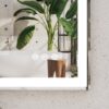 LED Bathroom Vanity Mirror Wall Mounted, Adjustable White / Warm / Natural Lights Anti-Fog Touch Switch With Memory Modern Smart Large Bathroom Mirrors - Silver - Image 8