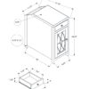 Accent Side Table, Storage Drawer, Traditional - Taupe - Image 4