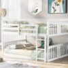Full Over Full Bunk Bed With Ladder - White - Image 14