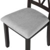 3 Piece Kitchen Dining Set With Drop Leaf Dining Table And 2 Dining Upholstered Chairs, Dining Room Set For Small Places - Espresso - Image 19