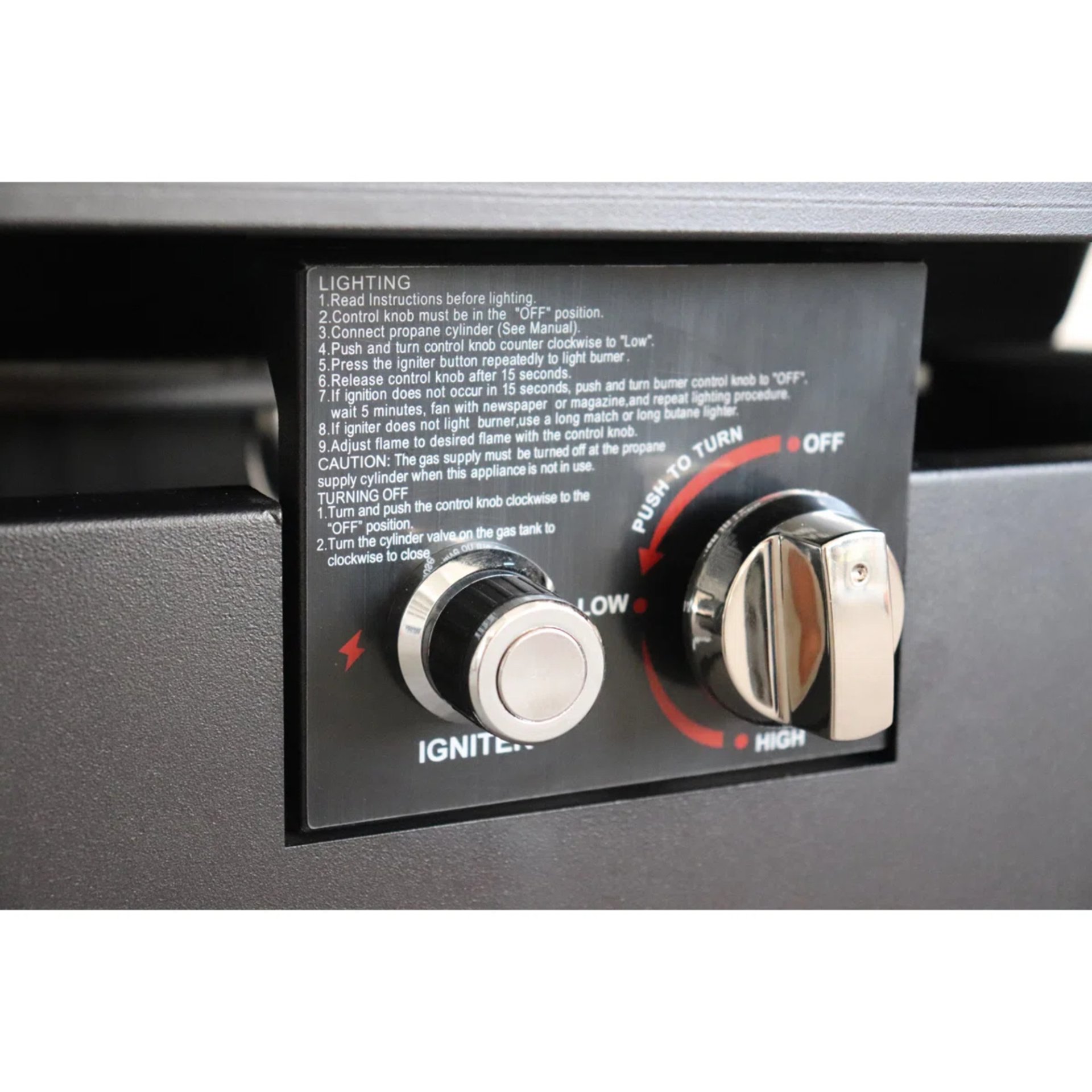 Rectangle Fire Pit - Black - Image 6