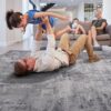 Marfi - 2' X 3' Abstract Area Rug - Light Gray - Image 3