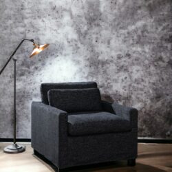 Naveen - Swivel Chair With 1 Toss Pillow - Dark Gray