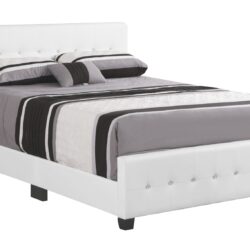 Full Bed Transitional Elegance - Crisp White