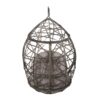 Marlin Hanging Egg Chair Basket With Teardrop Design - Gray - Image 9