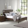 Albany - Twin Bed Frame With Headboard, Heavy Duty Modern Rustic Twin Size - Espresso - Image 4