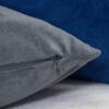 Dora - Vintage Vine Pillow Cover With Matching Back - Grey - Image 9