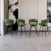 26" Bar Stool With 360 Swivel (Set of 4) - Green - Image 2