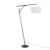 Daniella - Salon Contemporary Floor Lamp - Black / White - Image 3