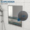 21" X 17" Stainless Steel Shower Niche Double Shelf - Brushed Nickel - Image 9