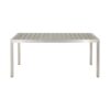 Coral Outdoor Aluminum Dining Table With Faux Wood Top - Gray - Image 5