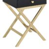 Coleen - Accent Table - Black / Brass - Image 3