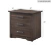 Contemporary Nightstand - Wenge - Image 3