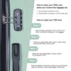 Luggage 4 Piece Lightweight Suitcase With Rotating Wheels, 24" And 28" With Tsa Lock, (16/20/24/28) - Olive Green - Image 12