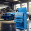8 Drawer Rolling Tool Chest With 2 In 1 Detachable Top Box, Lockable Wheels, Liners, And Side Hooks Metal Tool Cabinet For Garage - Blue - Image 5