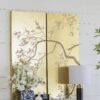 Cherry Blossom Wall Art Panels, Wall Decor For Living Room Dining Room Office Bedroom (Set of 2) - Gold - Image 5