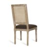 French Country Dining Chair Set With Upholstered Seats And Cane Backrest - Brown - Image 8