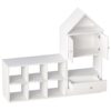 Versatile Kids Bookshelf With House-Shaped Design Multifunctional Storage, Durable - White - Image 15