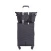 3 Piece Set (18/Travelbag/Toiletry Bag), Softshell Suitcase Spinner Wheels Terylene Polyester Luggage Sets Carry On Suitcase Luggage Lightweight Durable Suitcase - Black - Image 5