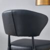 Minimalist Ergonomic Dining Chair With Curved Backrest In, (Set of 4) - Black - Image 11