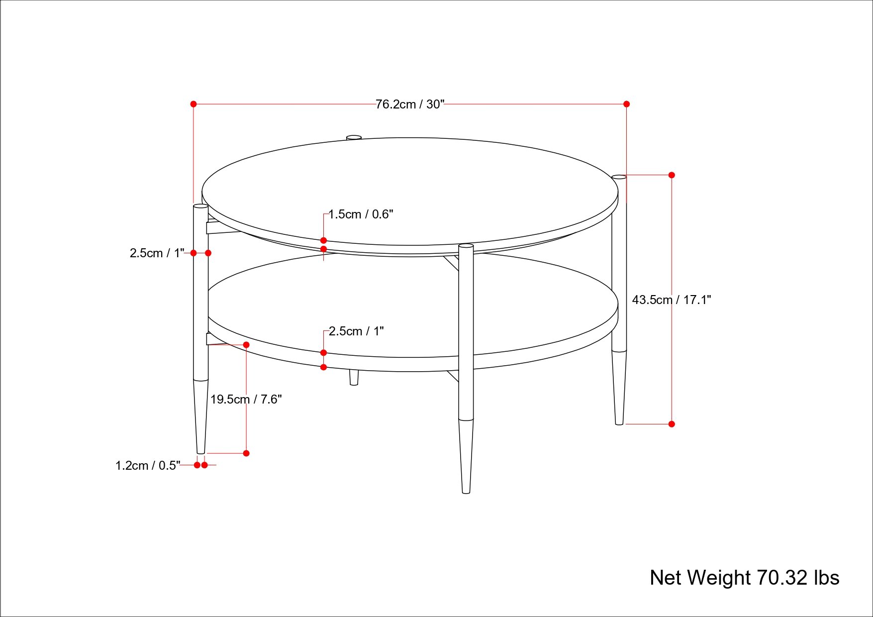 Wagner - Coffee Table - White / Natural - Image 6