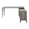 Zakawani - Writing Desk With A Cabinet - Gray Oak / Black - Image 3