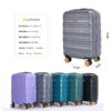 Carry On Luggage Airline Approved18.5" Carry On Suitcase With Tsa Approved Carry On Luggage With Wheels Carry On Bag Hard Shell Suitcases - Dark Gray - Image 3