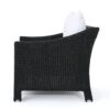 Antibes - Wicker Armchair With Water Resistant Cushions - Black - Image 9