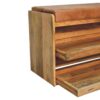 Buffalo - Hide Pull Out Shoe Storage Bench - Oak - Image 5