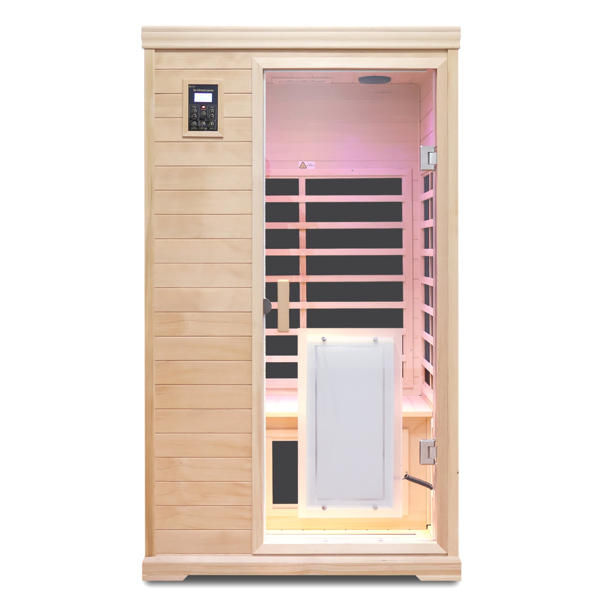 2 Person Far Infrared Hemlock Indoor Sauna Room - Natural - Image 6