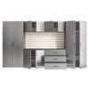 Astro Series - Garage Cabinet Set A With Soft Closing Drawers - Metallic Gray - Image 8