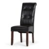 Cosmopolitan - Deluxe Tufted Parson Chair (Set of 2) - Midnight Black - Image 2