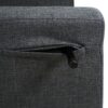 3 In 1 Foldable Linen Chaise Lounge With Adjustable Backrest Footrest & Detachable Pillow Convertible Chair Bed Accent Chair Small Space Sofa Bed For Living Room Bedroom And Office - Gray - Image 13